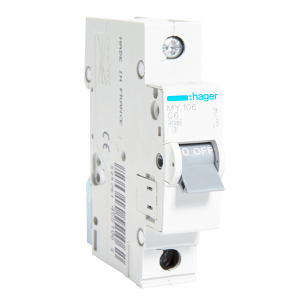 قاطع مينتشر هاجر أحادي 6 أمبير - 4.5كيلو