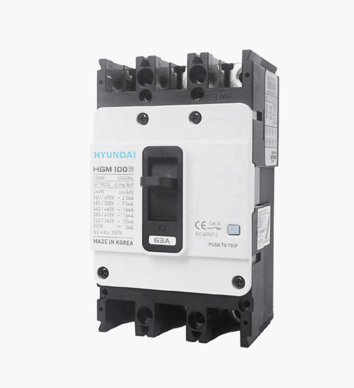 قاطع تيار هيونداي مولدد كيس ثلاثي 400 أمبير - 45كيلو