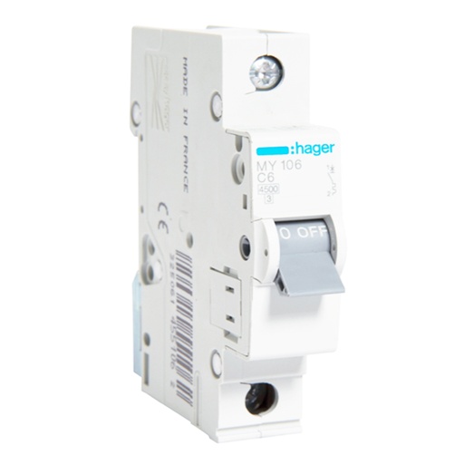 [1050001065] قاطع مينتشر هاجر أحادي 6 أمبير - 4.5كيلو