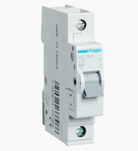 [1050001016] قاطع مينتشر هاجر أحادي 16 أمبير - 6كيلو