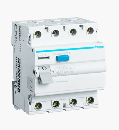 [1050000041] قاطع تيار هاجر رباعي للحماية من التسرب الارضي - 40 أمبير