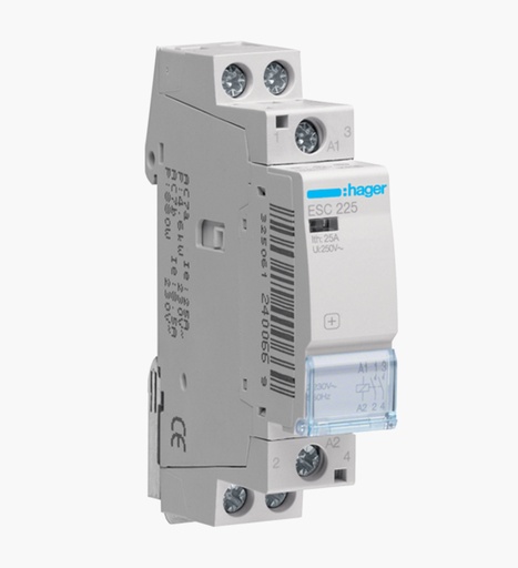 [1050000130] كونتاكتور صامت ثنائي هاجر 25 امبير + 2 نقطة مساعدة مفتوحة