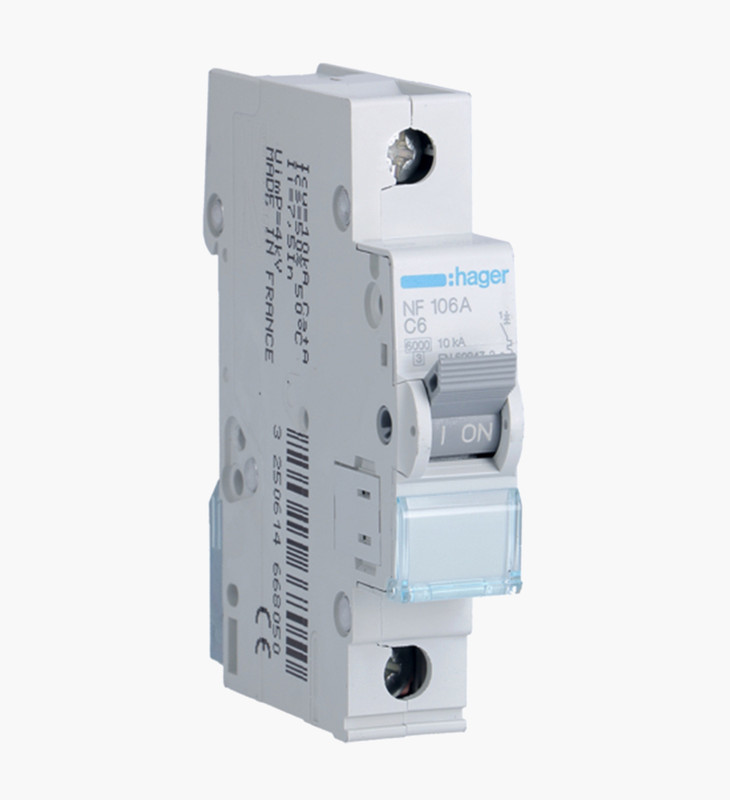 قاطع مينتشر هاجر أحادي 6 أمبير - 10كيلو