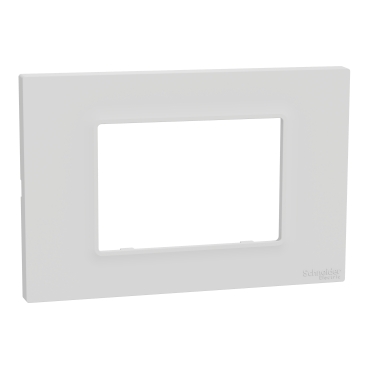 [M3TB03_ALU] وش 3 فتحة - فضي- شنايدر ميلوز -عدد العلبة 20 قطعة