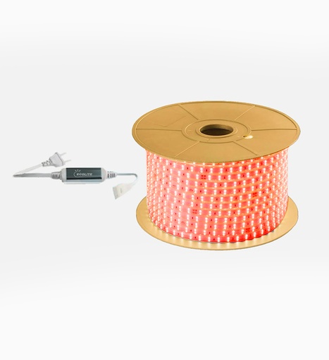 [6223014080613] بكرة شريط ليد 180 ليد 100 متر - ضوء أحمر_ ايكو لايت